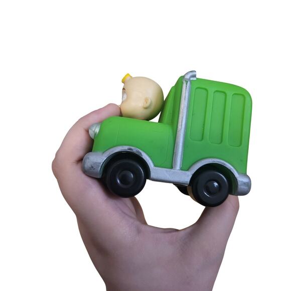 CoComelon JJ Garbage Truck Mini Vehicle Toy Green Push Along 2020 - Picture 2 of 11